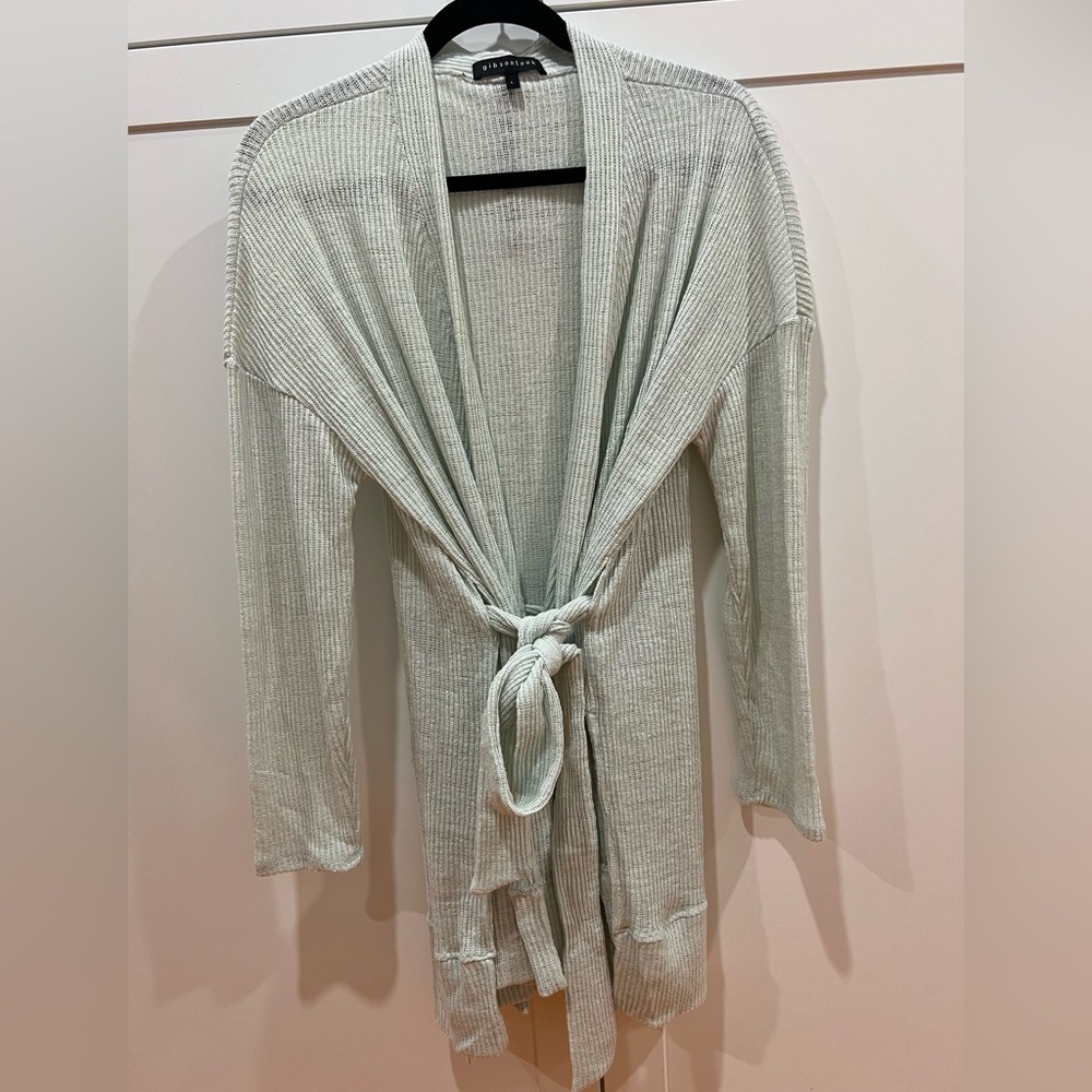 Light Mint Green Knit Cardigan